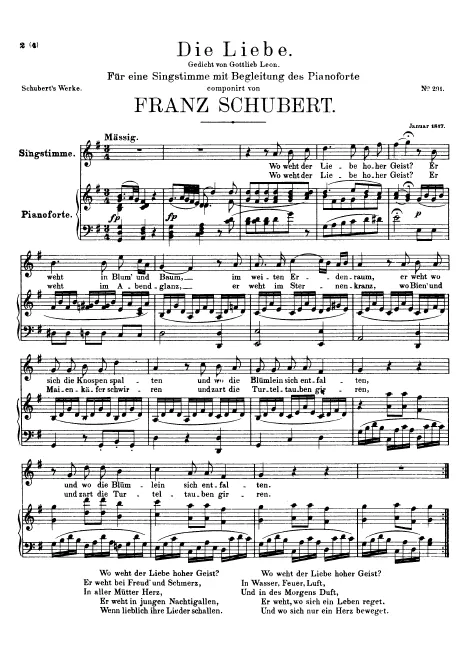 First page of Die Liebe