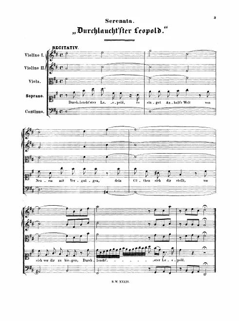 First page of Durchlauchtster Leopold