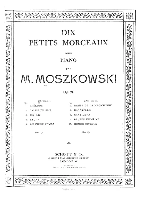 First page of 10 Petits morceaux