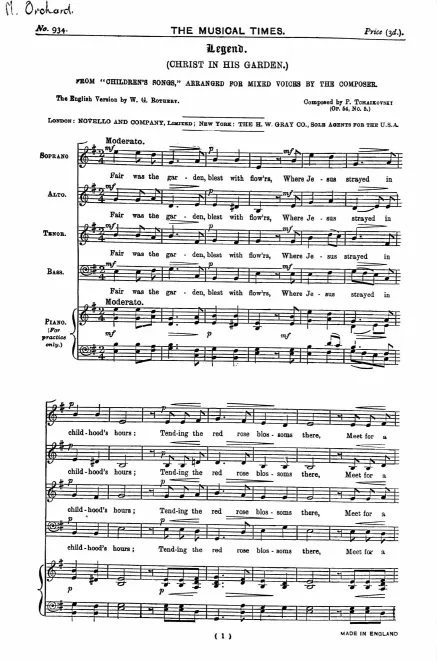First page of 16 Songs for Children