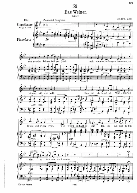 First page of Das Weinen