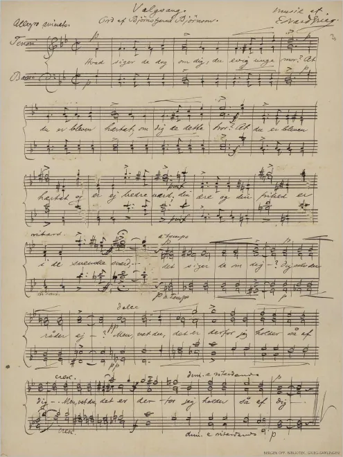 First page of Valgsang