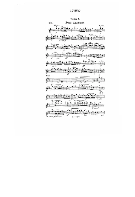 First page of English Suite No.6 in D minor