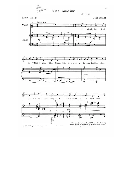 First page of The Soldier