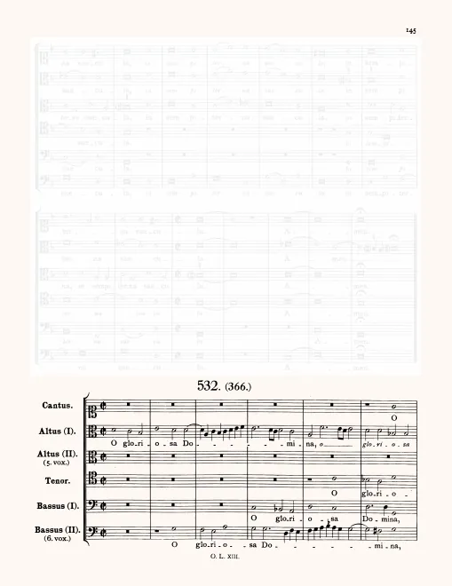 First page of O gloriosa Domina