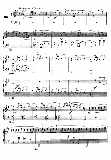First page of Keyboard Sonata in G major