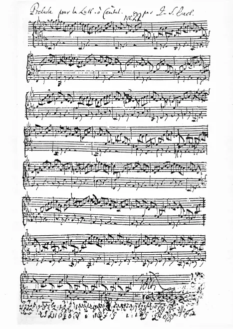 First page of Prelude, Fugue and Allegro