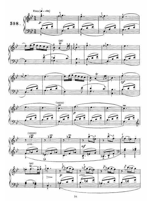 First page of Keyboard Sonata in B-flat major