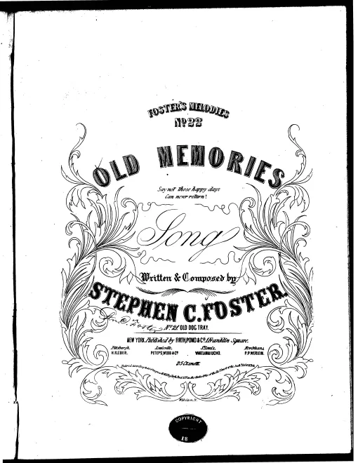 First page of Old Memories