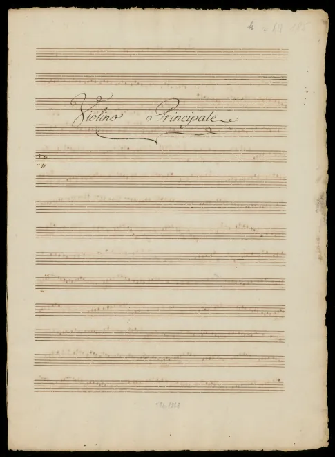 First page of Sinfonia concertante No.20