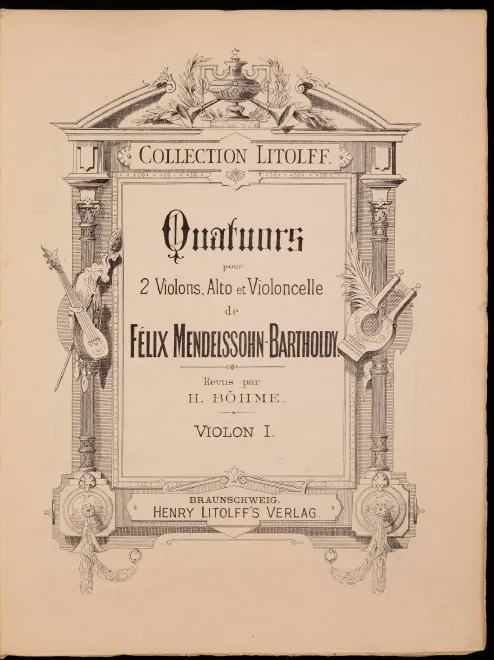 First page of String Quartets