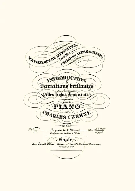 First page of L'Echo des Alpes Suisses