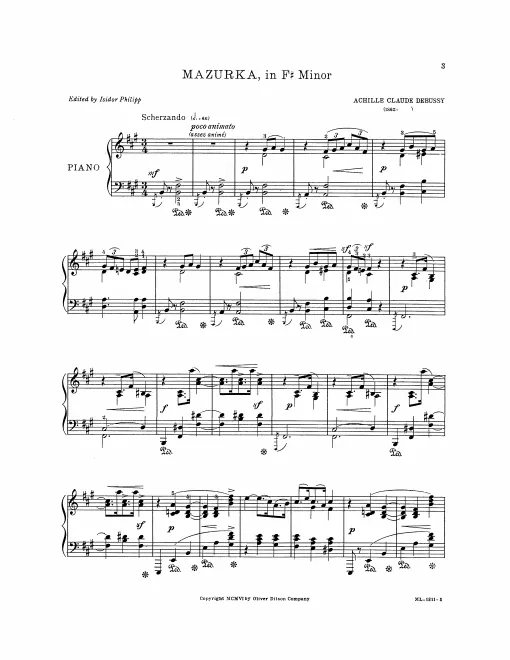 First page of Mazurka