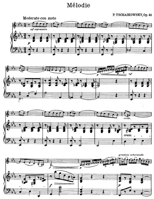 First page of Souvenir d'un lieu cher