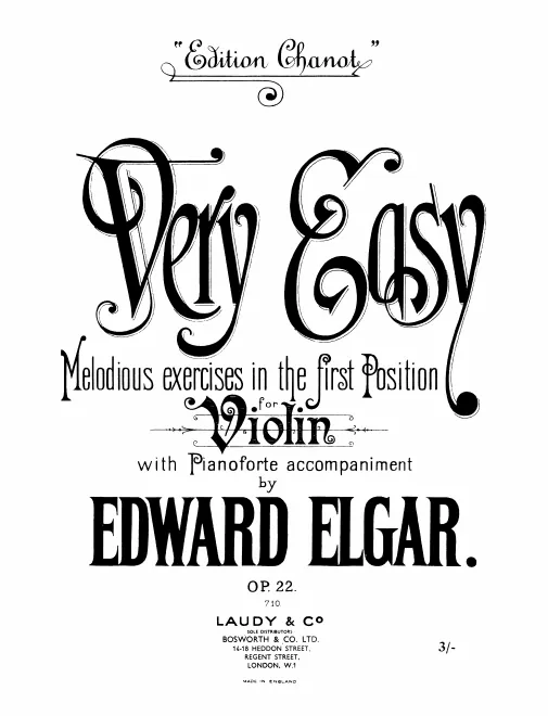 First page of Very Easy Melodious Exercises in the First Position