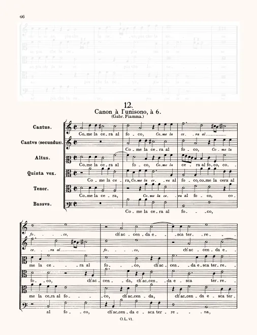 First page of Come la cera