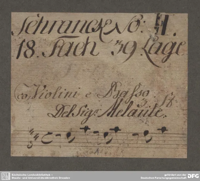 First page of Triosonata, TWV 42:D14