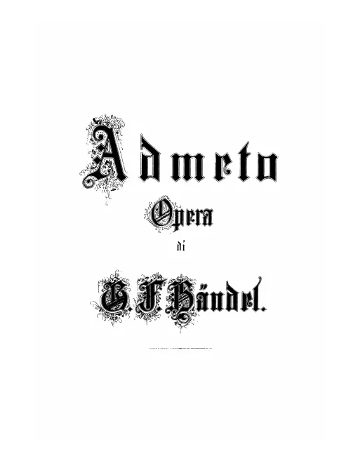 First page of Admeto