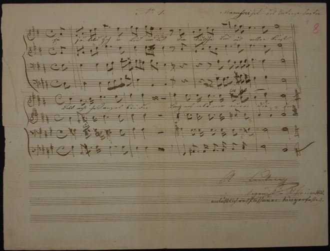 First page of 2 Sängsprüche
