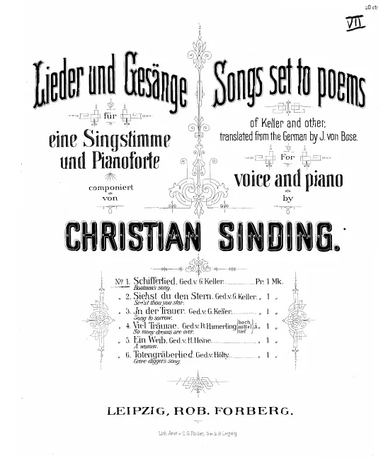 First page of Lieder und Gesänge