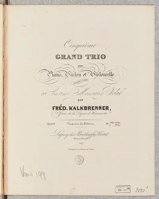 First page of Piano Trio No.5