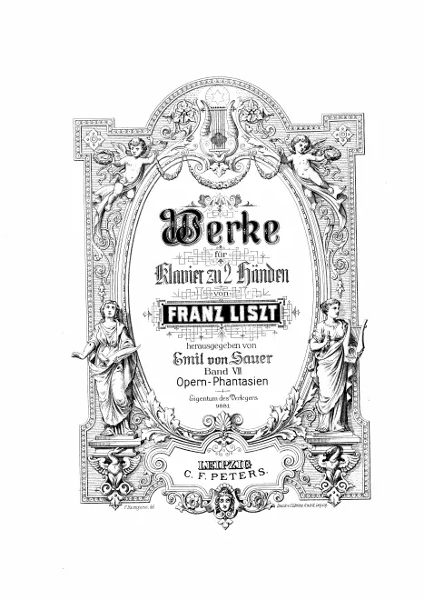 First page of Phantasiestück über Motive aus 'Rienzi'