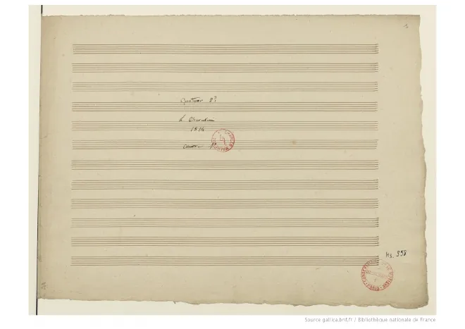 First page of Movement for String Quartet