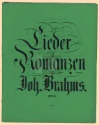 First page of Lieder and Romances