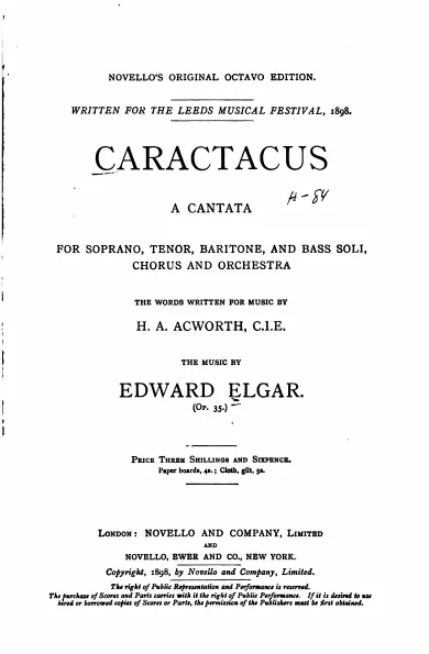 First page of Caractacus