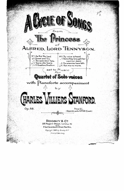 First page of A Cycle of Songs