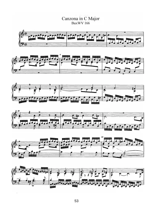 First page of Canzona in C major