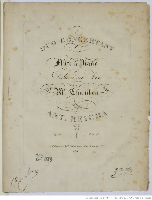 First page of Duo Concertant