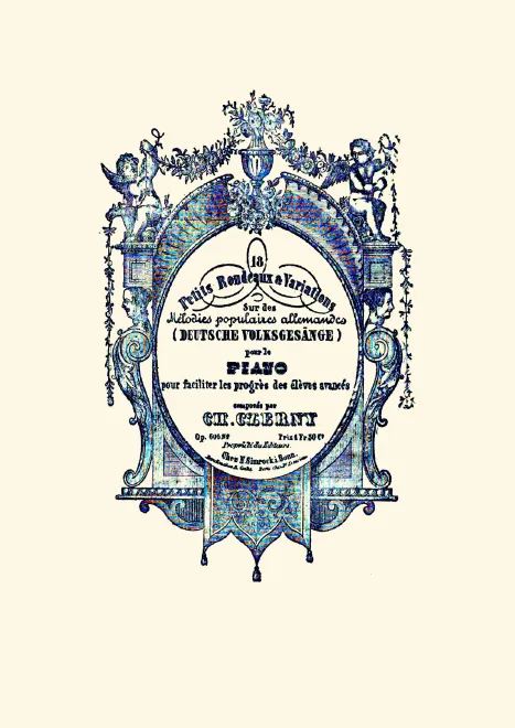 First page of 18 Petits rondeaux et variations sur des mélodies populaires allemandes, Op.606