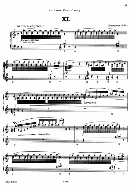 First page of Hungarian Rhapsody No.11