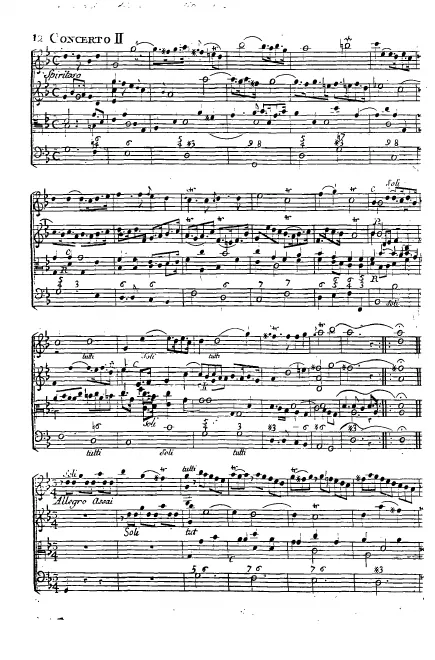 First page of Concerto Grosso in G minor