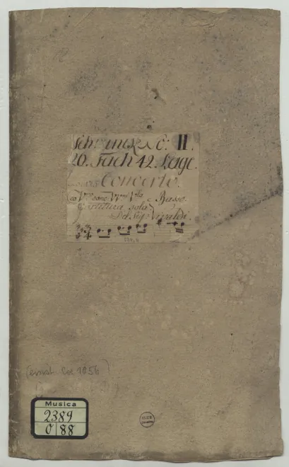 First page of Violin Concerto in B minor