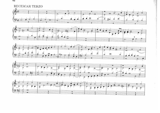First page of Recercar terzo