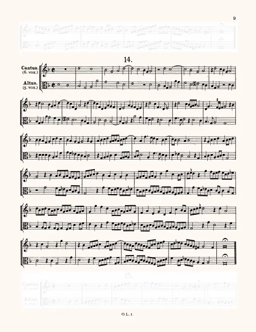 First page of Bicinium