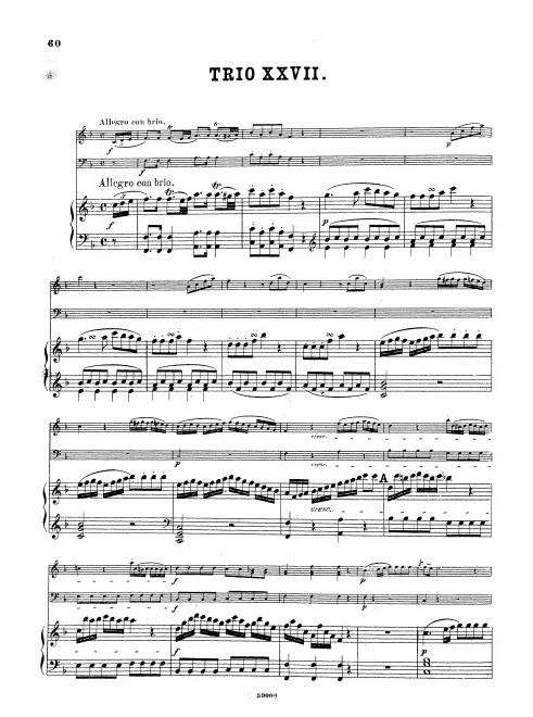 First page of Piano Trio in F major