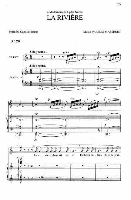 First page of La rivière