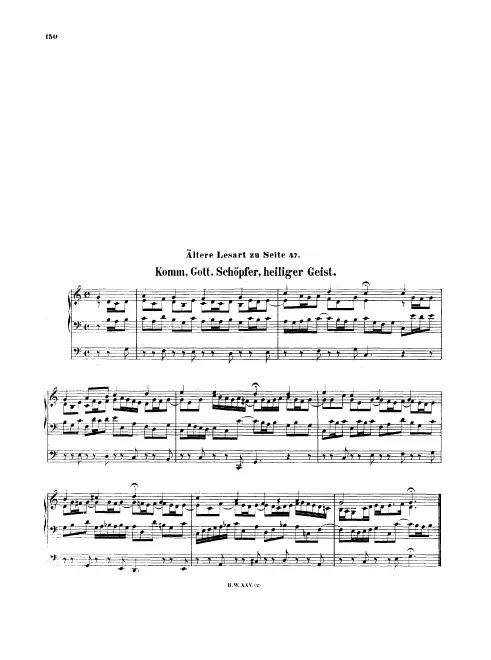 First page of Komm, Gott Schöpfer, heiliger Geist
