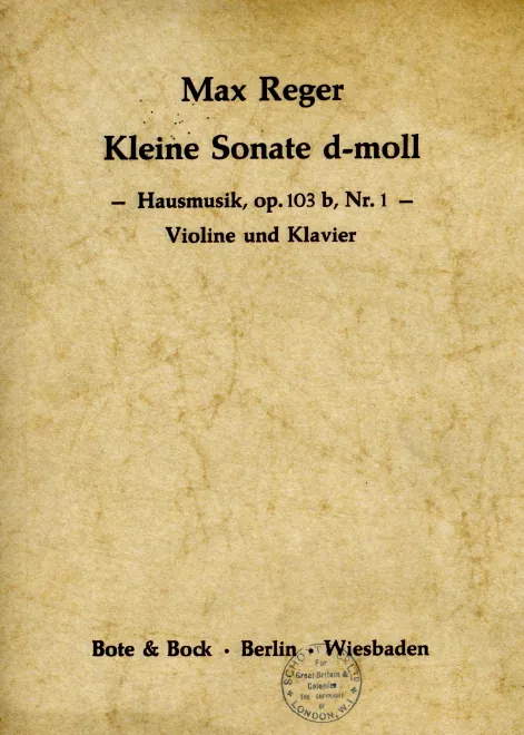 First page of Violin Sonata No.6