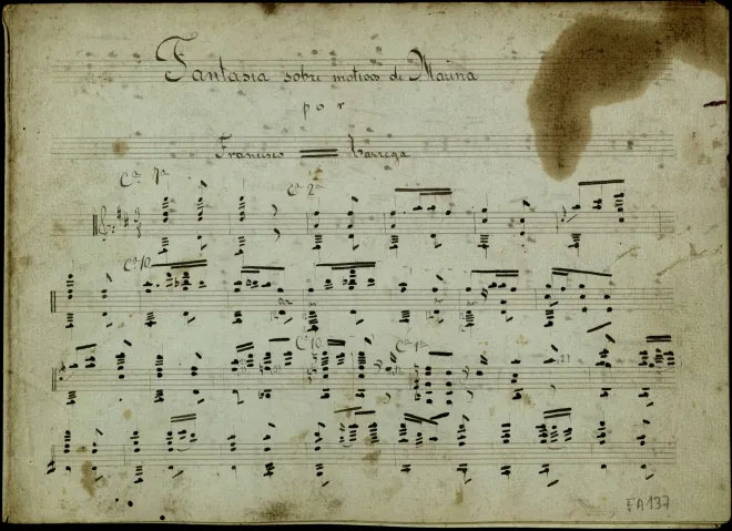 First page of Fantasia sobre motivos de Marina