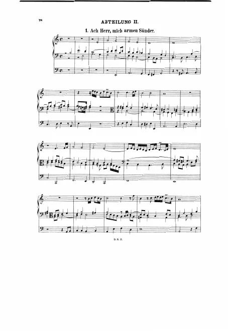 First page of Ach Herr, mich armen Sünder