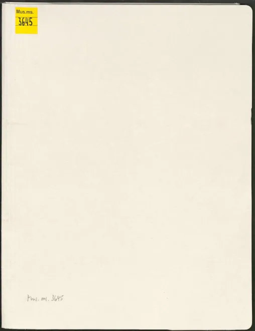 First page of Violin Concerto in C major