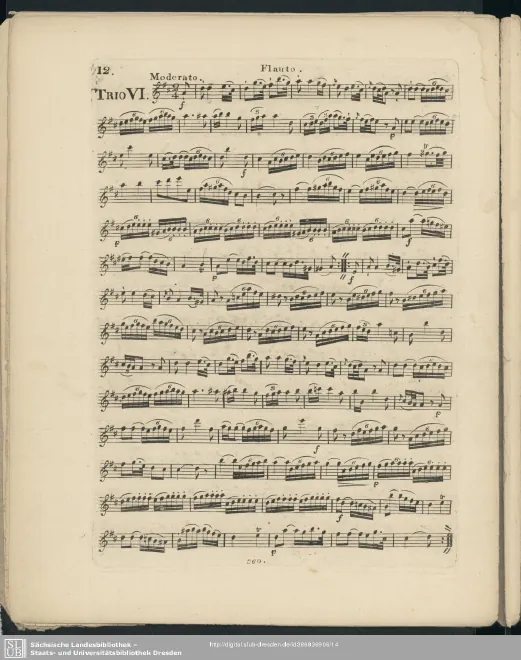 First page of Baryton Trio in C major