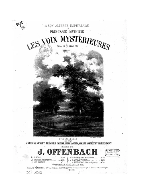 First page of Les voix mystérieuses
