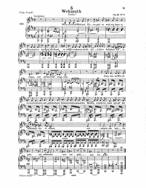 Complete Score (Low Voice, transposed to )
