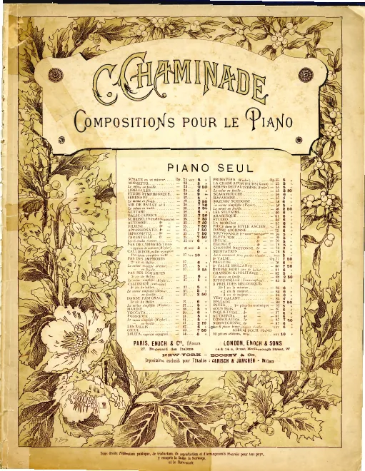 First page of 6 Pièces humoristiques for Piano
