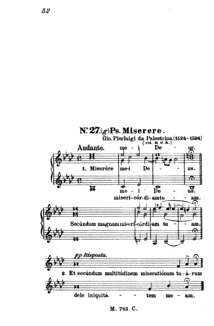 First page of Miserere mei, Deus